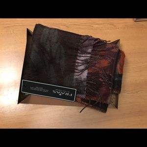 Fraas Cashmink Scarf in Red, Burgundy, Orange